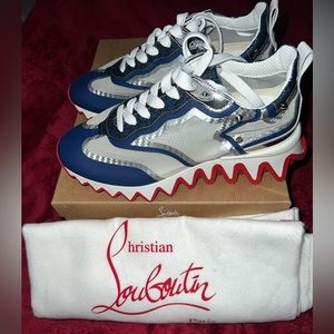 New Christian Louboutin Sharkina Sneaker Size 38 1/2 ❤️❤️